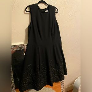 Black Calvin Klein dress from Macys. Size 16W. With zipper back